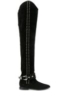 Toga Pulla Knee Length Studded Boots - Black