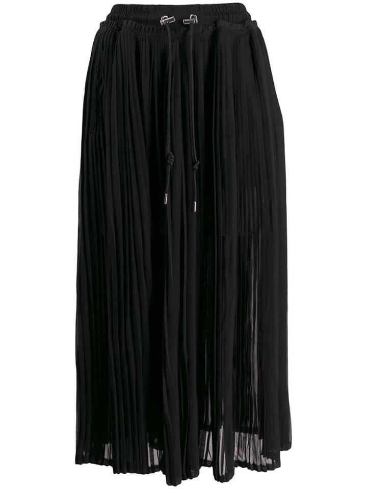 Diesel Pleated Cropped Trousers - Black