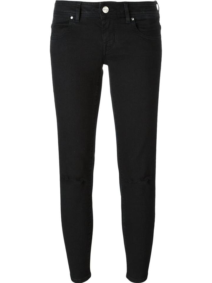 Jacob Cohen Kristel Ripped Jeans, Women's, Size: 29, Black, Cotton/polyester/spandex/elastane