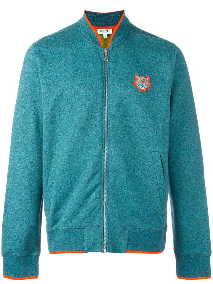 Kenzo 'tiger' Bomber Jacket, Men's, Size: Large, Blue, Cotton