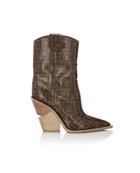 Fashion Concierge Vip Fendi - Ff Logo Coated-canvas Boots 10cm -