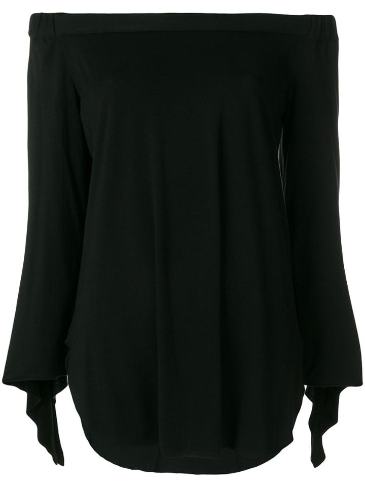 Steffen Schraut Off Shoulder Blouse - Black