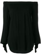 Steffen Schraut Off Shoulder Blouse - Black