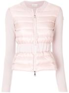 Moncler Zipped Fitted Jacket - Nude & Neutrals
