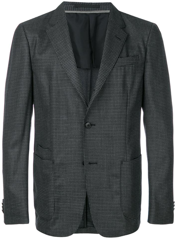 Z Zegna Jacquard Blazer - Grey