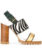 Marni Zebra Detail Sandals