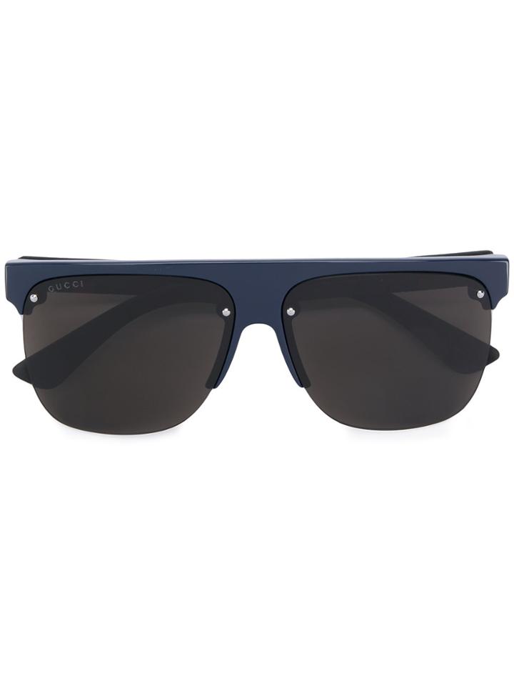 Gucci Eyewear Square Tinted Sunglasses - Blue