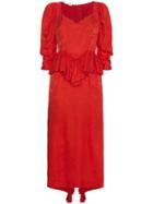 Stella Mccartney Silk Angela Leopard Dress - Red