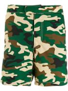 Mc2 Saint Barth Camouflage Print Shorts - Green