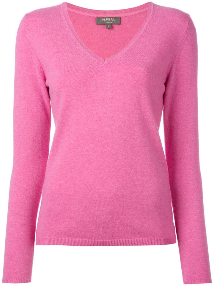 N.peal Fine-knit Sweater, Women's, Size: Xs, Pink/purple, Cashmere
