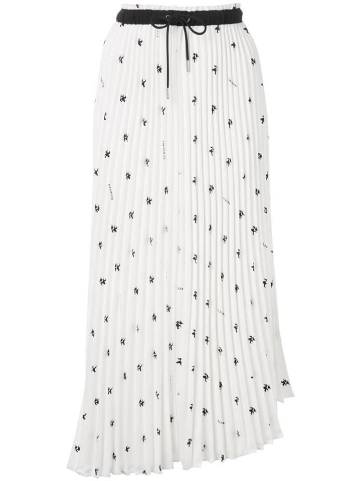 Proenza Schouler Grateful Dead Pleated Skirt - White