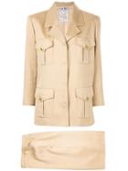 Chanel Pre-owned Setup Skirt Suit - Brown