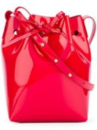 Mansur Gavriel Drawstring Bucket Cross Body Bag, Women's, Red, Rubber