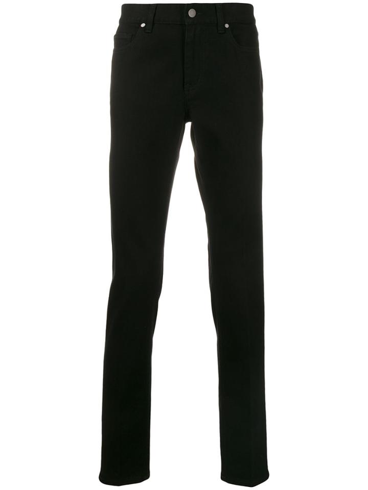 Z Zegna Mid-rise Slim Jeans - Black