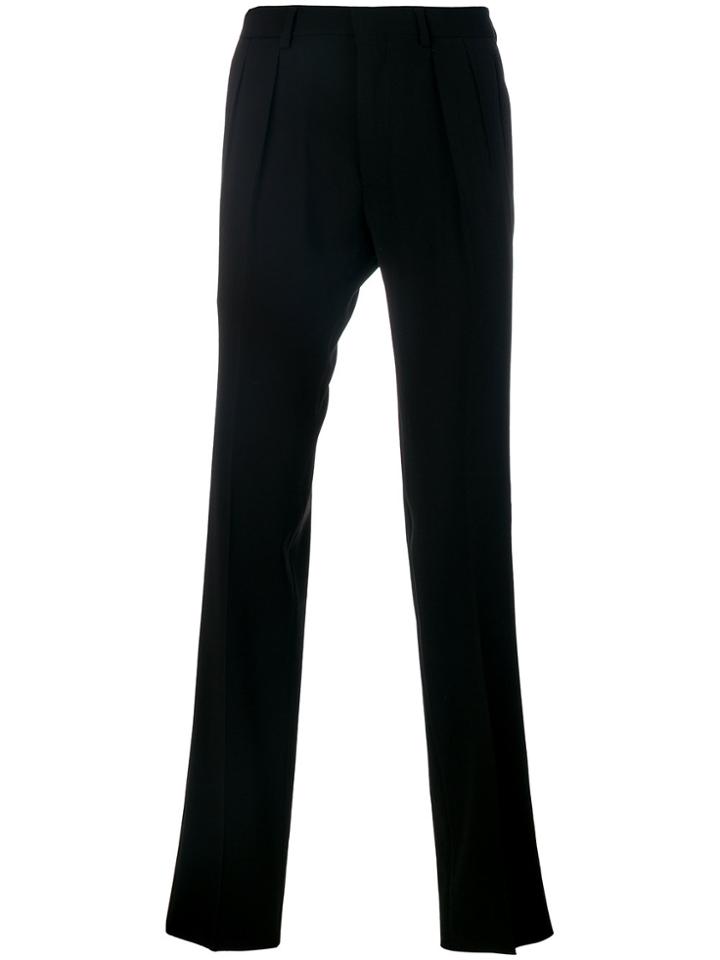 Tom Ford Pleat Detail Smoking Trousers - Black