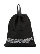 Calvin Klein Drawstring Backpack - Black