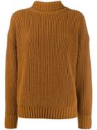 Msgm Roll Neck Sweater - Neutrals