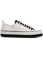 Ann Demeulemeester Contrast Panels Sneakers - White