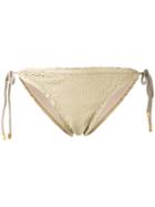 Vix Paula Hermanny - Textured Bikini Bottoms - Women - Polyamide/polyester/spandex/elastane - L, Nude/neutrals, Polyamide/polyester/spandex/elastane