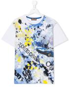 Roberto Cavalli Kids Car Print T-shirt - White