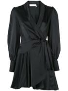 Zimmermann Short Wrap-style Dress - Black