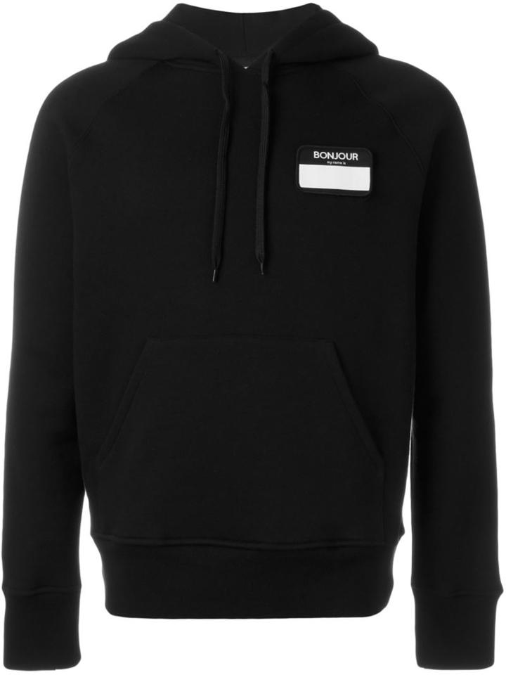 Ami Alexandre Mattiussi Name Tag Patch Hoodie