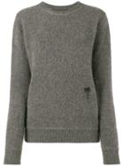 The Elder Statesman - Grey Palm Tree Embroidered Jumper - Women - Cashmere - L, Cashmere