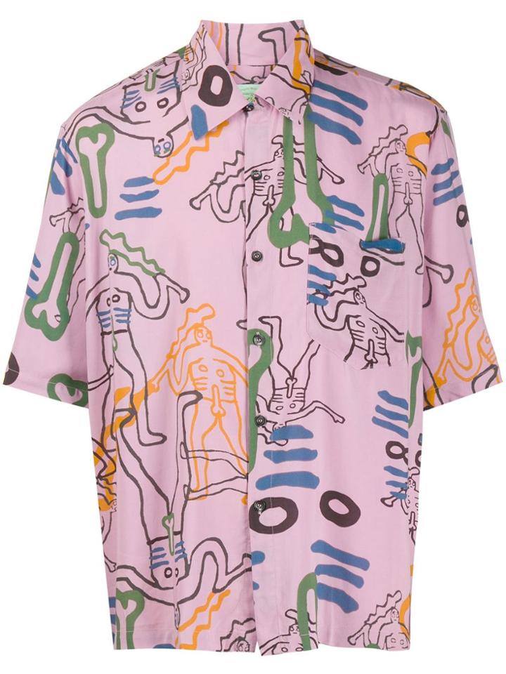 Aries All-over Print Shirt - Pink