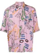 Aries All-over Print Shirt - Pink