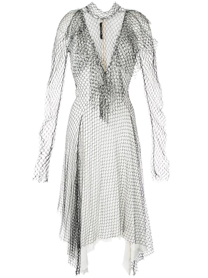 Kitx Veil Honeycomb Lace Dress - White