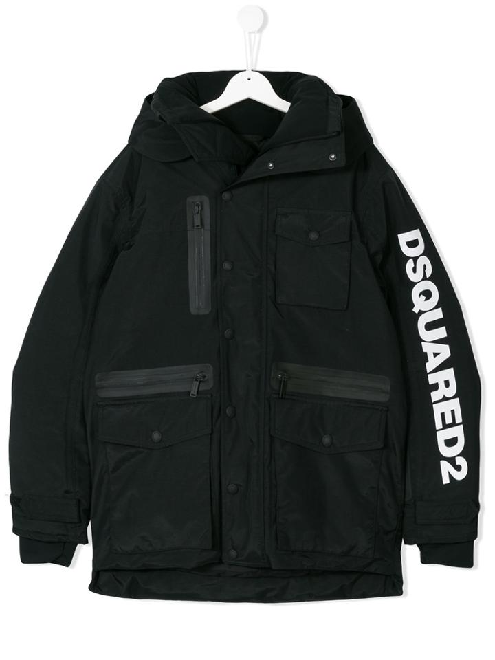 Dsquared2 Kids Teen Padded Jacket - Black