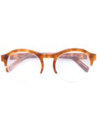Chloe Eyewear - Round Acetate Tortoiseshell Glasses - Women - Acetate/metal - 53, Brown, Acetate/metal