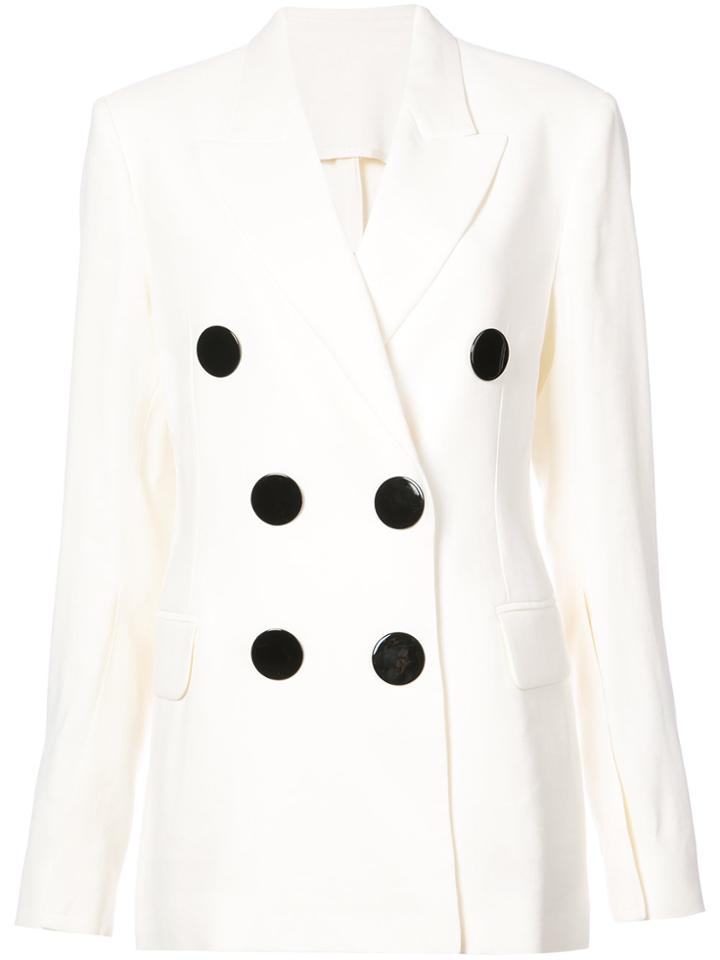 Petar Petrov Double-breasted Blazer - White