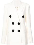 Petar Petrov Double-breasted Blazer - White