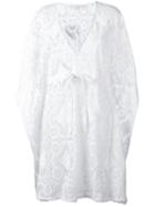Celia Dragouni - Crochet Beach Kaftan - Women - Cotton - M, White, Cotton