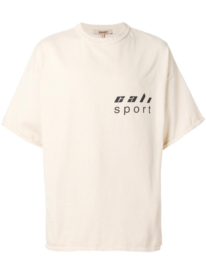 Yeezy Cream Oversized Cali T Shirt - Nude & Neutrals