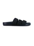 Rick Owens Three Strap Sandals, Men's, Size: 41.5, Black, Leather/suede/rubber