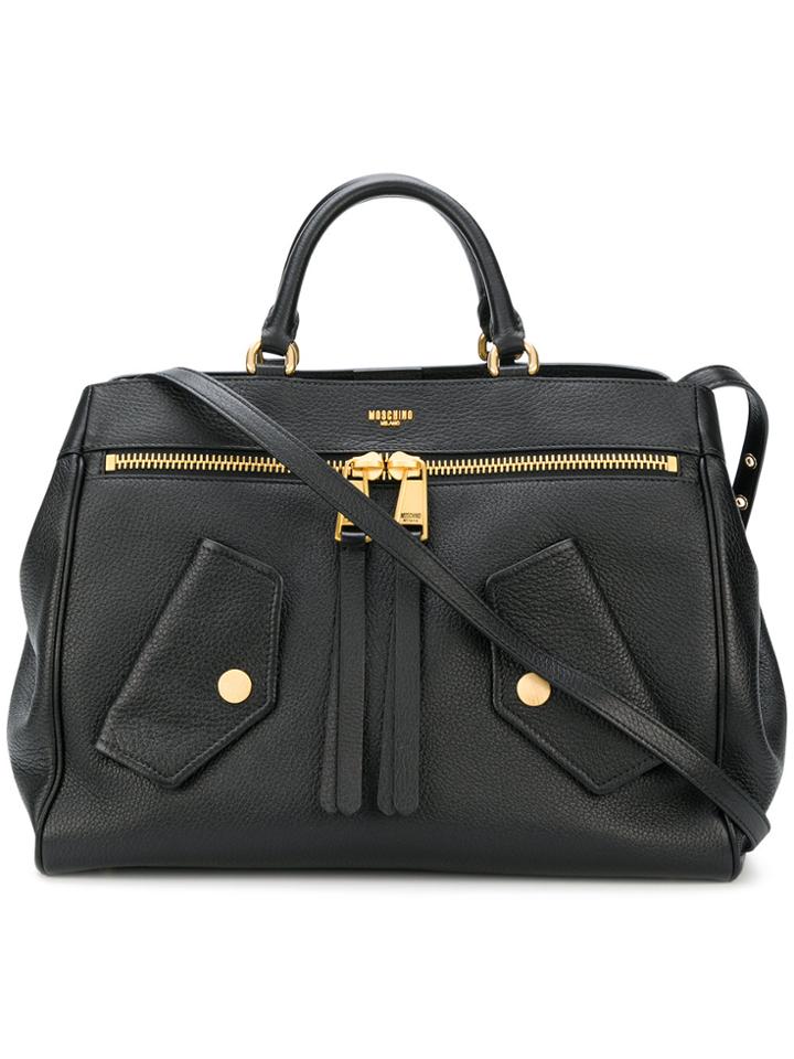 Moschino Moto Shoulder Bag - Black