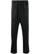 Fendi Panelled Straight Leg Trousers - Black