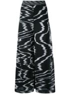 Missoni Cropped Palazzo Pants, Women's, Size: 38, Black, Cotton