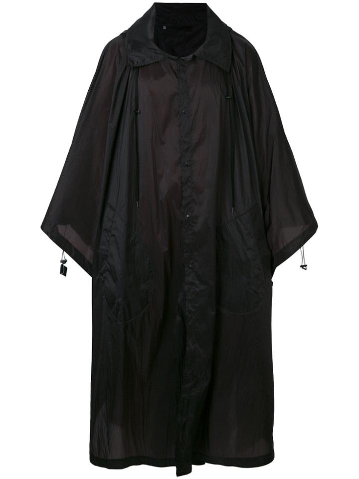 Lanvin Long Waterproof Coat - Black
