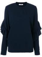 Dondup Frill Sleeve Sweater - Blue
