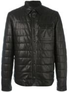 Tod's Padded Jacket, Men's, Size: Medium, Brown, Nappa Leather/polyester/spandex/elastane/virgin Wool