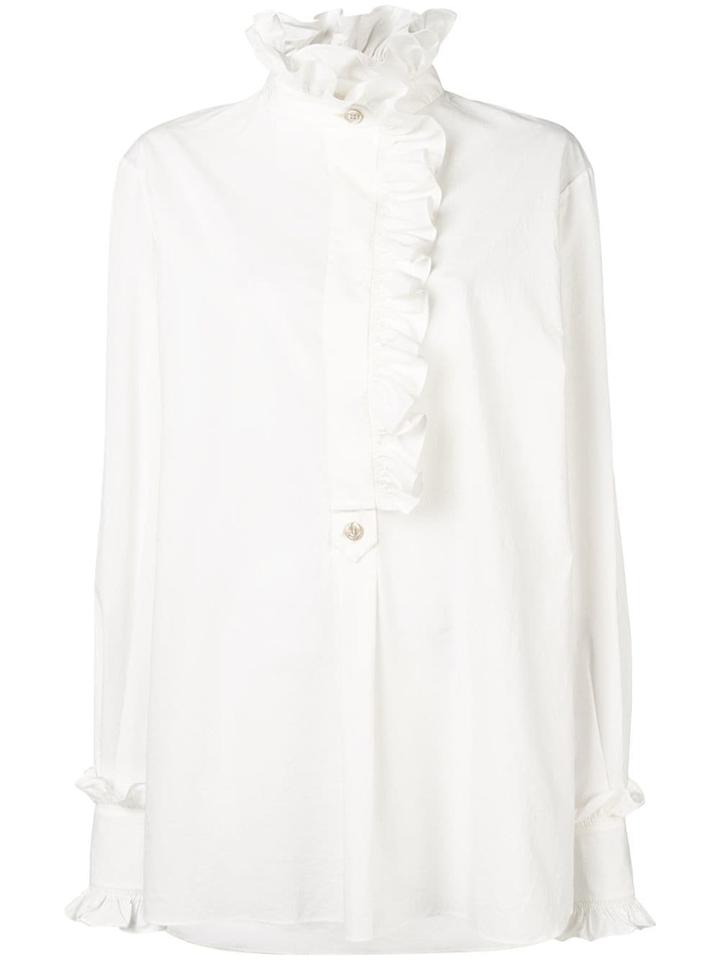 Gucci Ruffle-trimmed Shirt - White