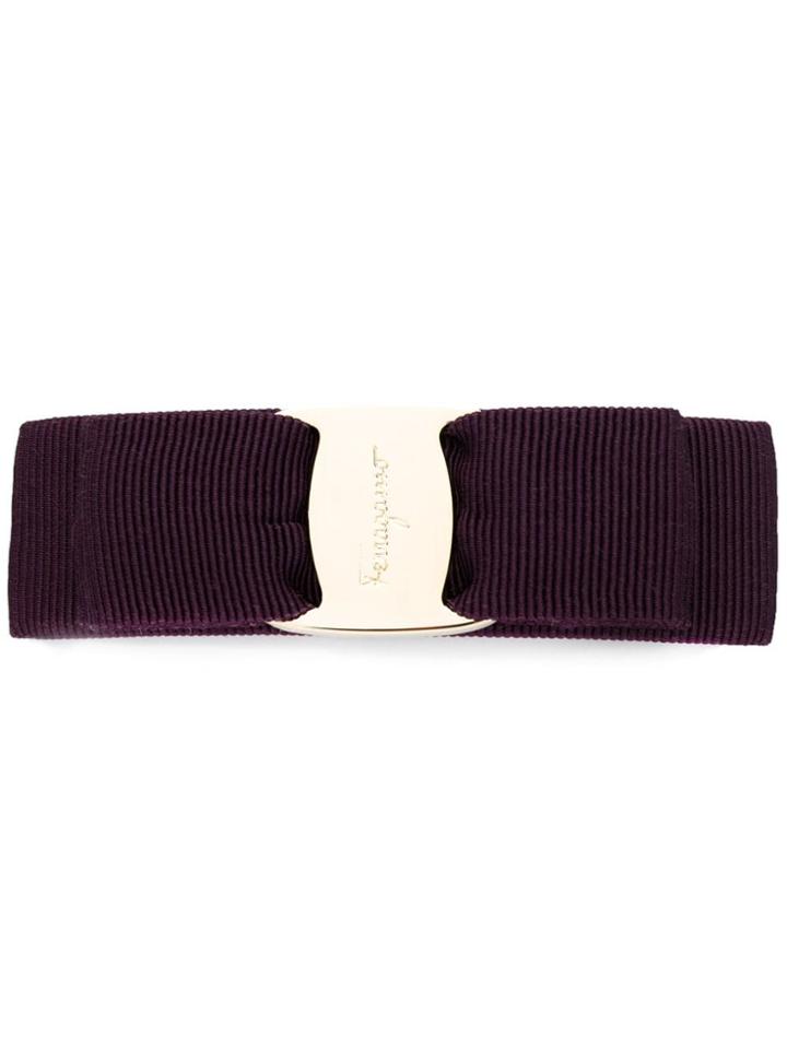 Salvatore Ferragamo Vara Bow Hairclip - Purple