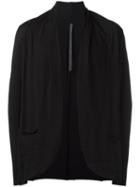 Attachment Draped Collar Cardigan, Men's, Size: 4, Black, Cotton