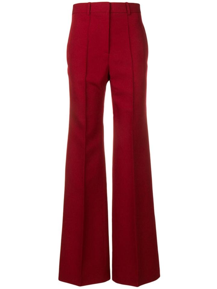 Victoria Beckham Wide Leg Trousers - Red