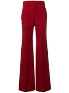 Victoria Beckham Wide Leg Trousers - Red