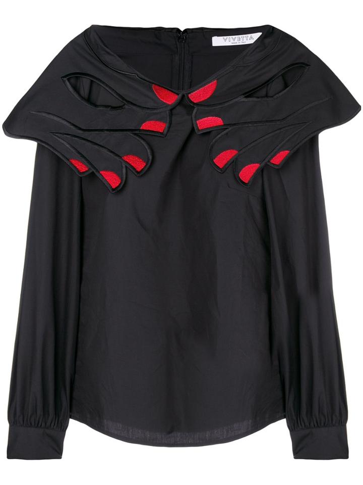 Vivetta Hand Collar Shirt - Black