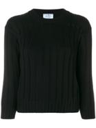 Prada Ribbed Sweater - Black